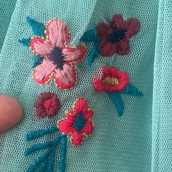 H&M Embroidered Tulle Dress Size 4-6 mon - Picture 4 of 9